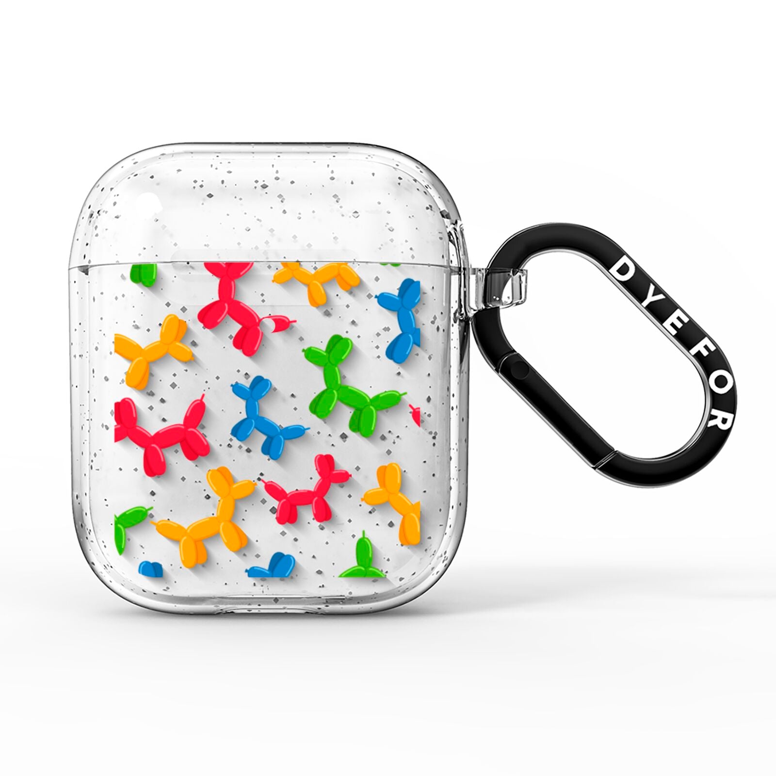 Colourful Balloon Animal AirPods Glitter Case