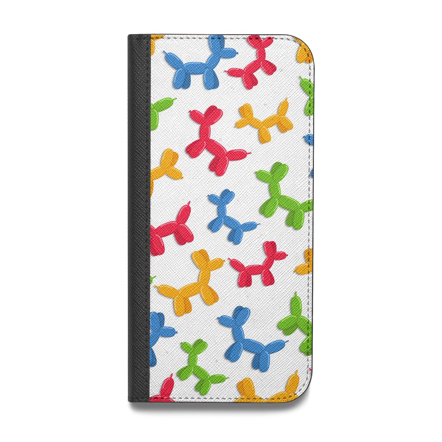 Colourful Balloon Animal Vegan Leather Flip iPhone Case