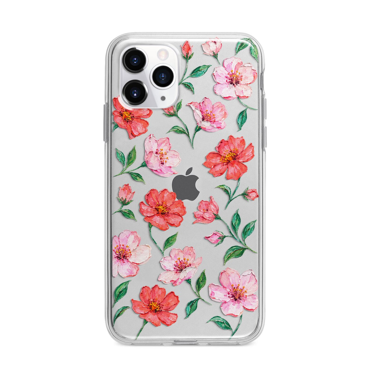 Coral Muse Apple iPhone 11 Pro Max in Silver with Bumper Case