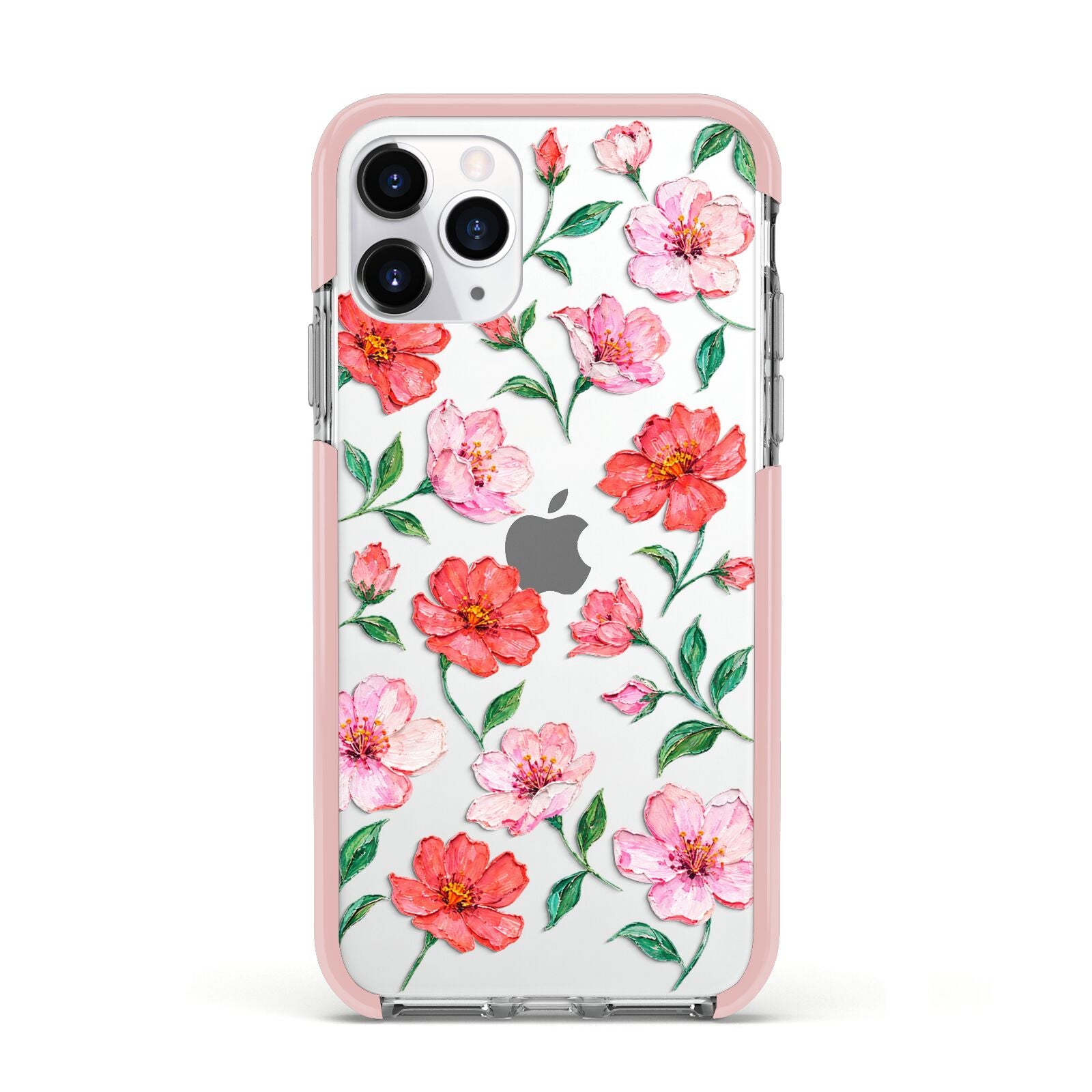 Coral Muse Apple iPhone 11 Pro in Silver with Pink Impact Case