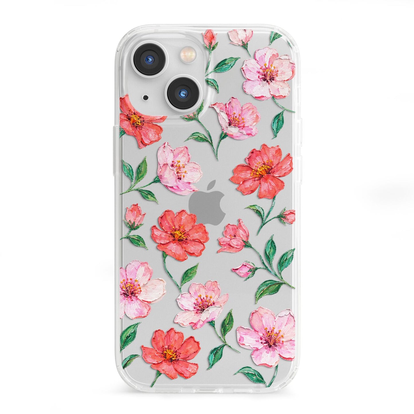 Coral Muse iPhone 13 Mini Clear Bumper Case