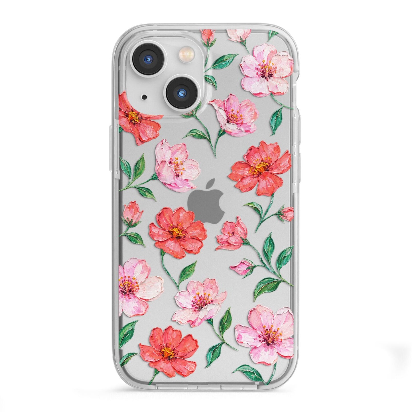 Coral Muse iPhone 13 Mini TPU Impact Case with White Edges