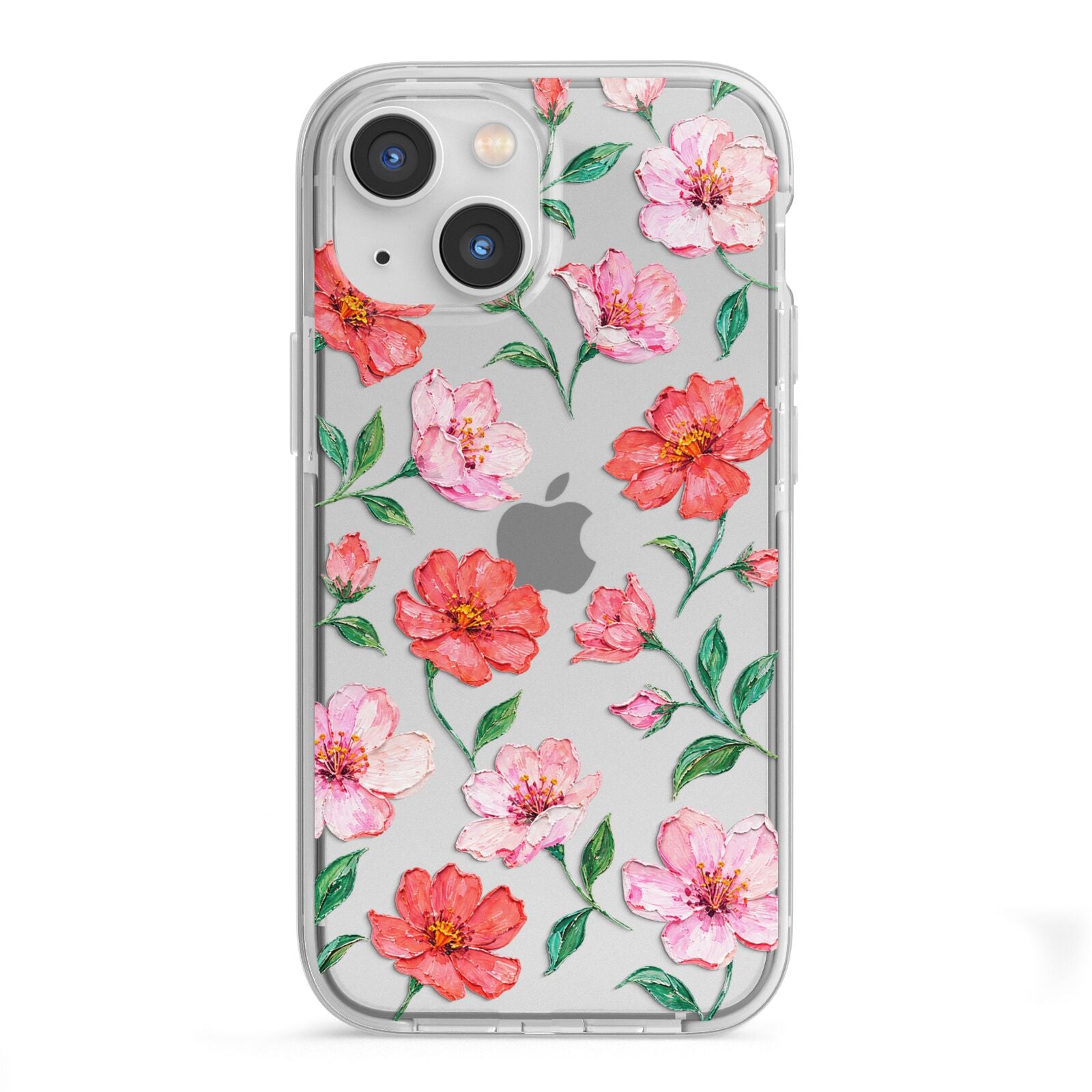 Coral Muse iPhone 13 Mini TPU Impact Case with White Edges