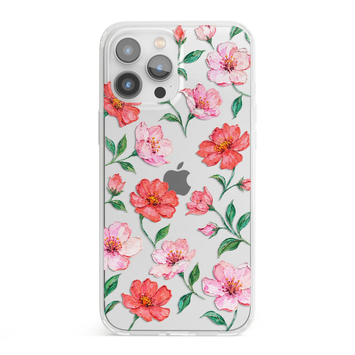 Coral Muse iPhone 13 Pro Max Clear Bumper Case