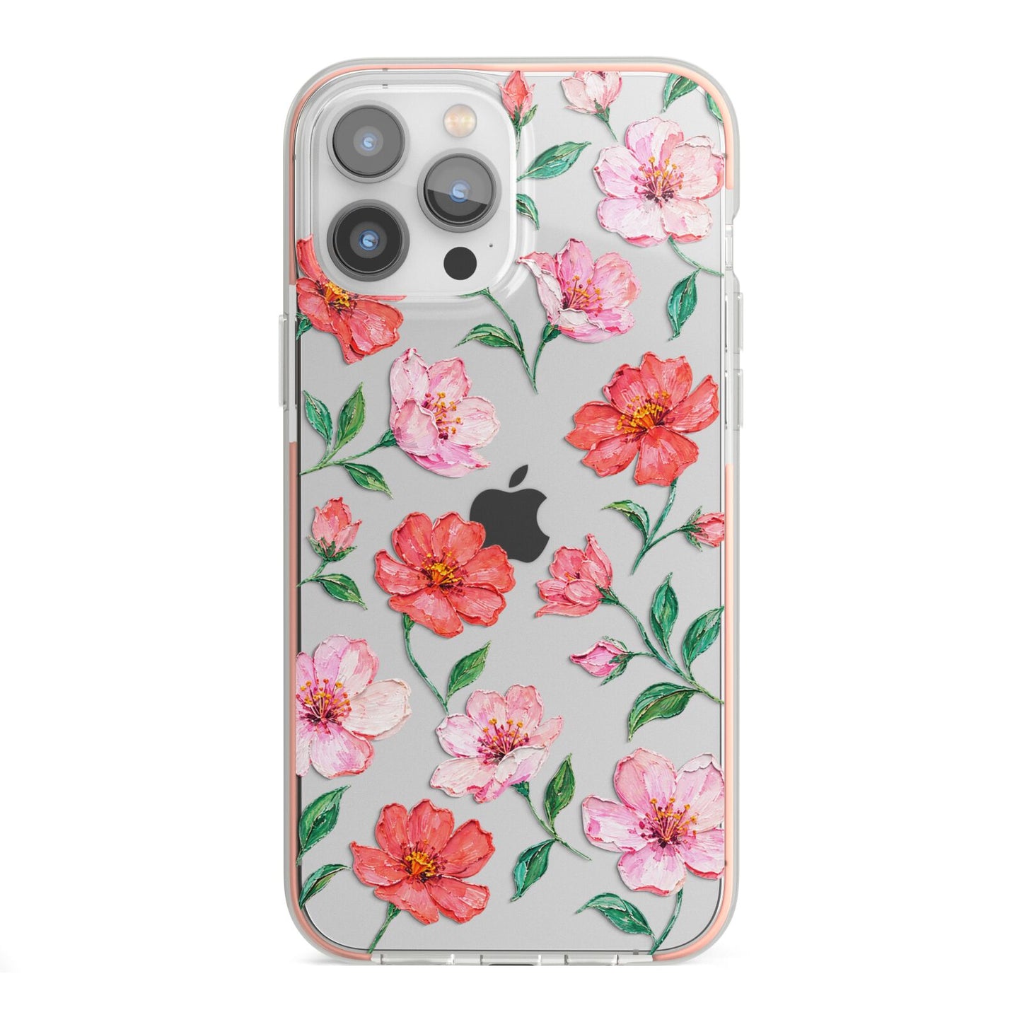Coral Muse iPhone 13 Pro Max TPU Impact Case with Pink Edges