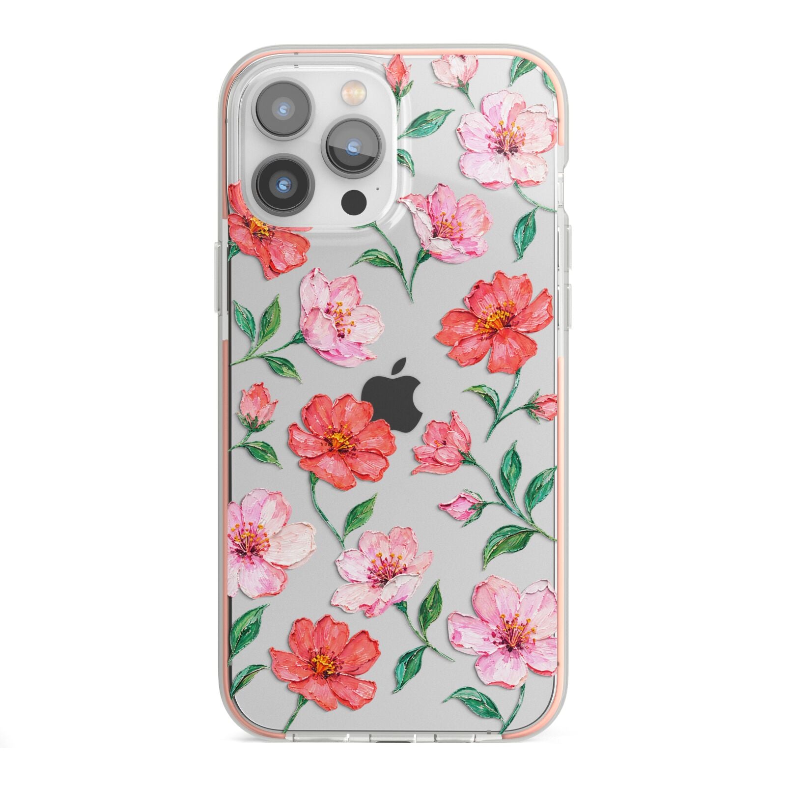 Coral Muse iPhone 13 Pro Max TPU Impact Case with Pink Edges