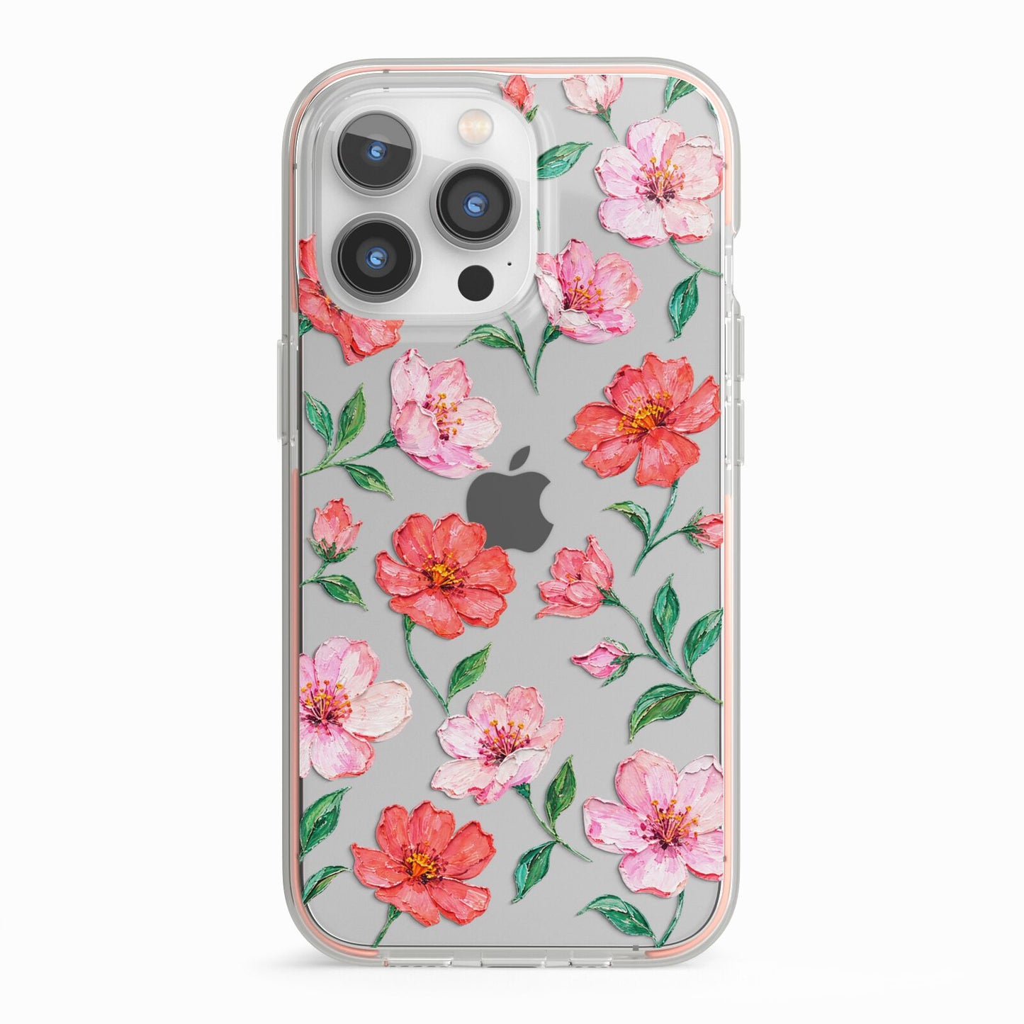 Coral Muse iPhone 13 Pro TPU Impact Case with Pink Edges