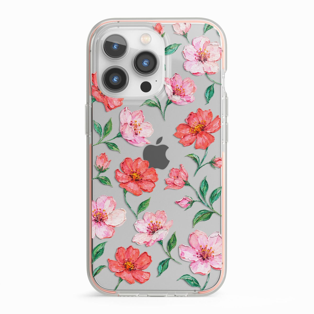 Coral Muse iPhone 13 Pro TPU Impact Case with Pink Edges