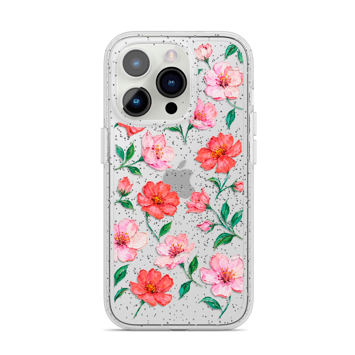 Coral Muse iPhone 14 Pro Glitter Tough Case Silver