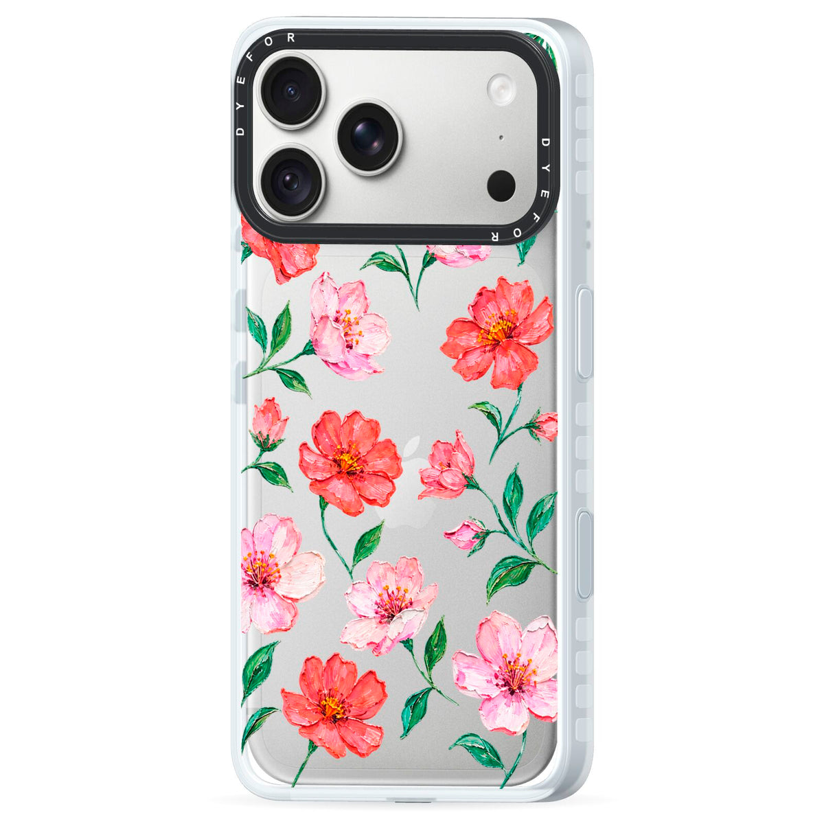 Coral Muse iPhone 18 Pro Max Black Impact Pre order Case Side Angle on Silver phone