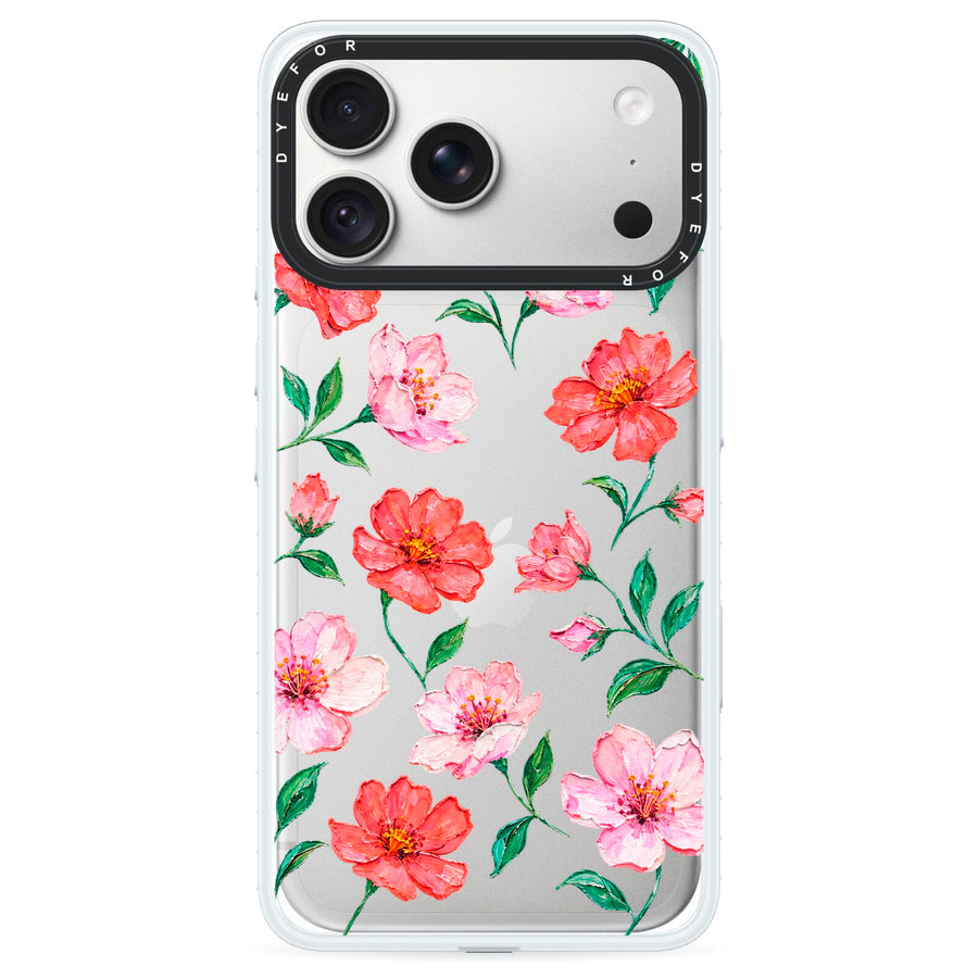 Coral Muse iPhone 18 Pro Max Black Impact Pre order Case on Silver phone