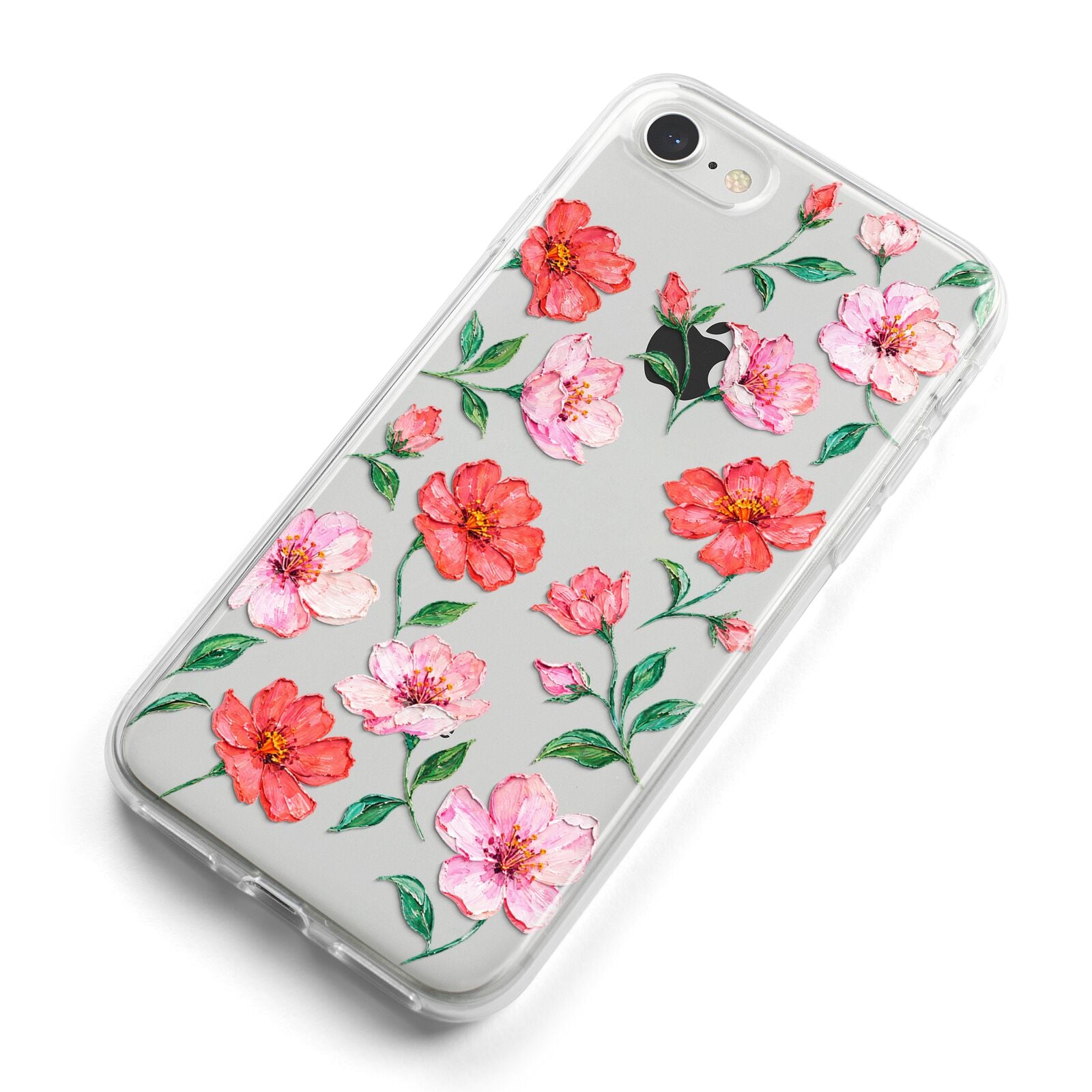 Coral Muse iPhone 8 Bumper Case on Silver iPhone Alternative Image