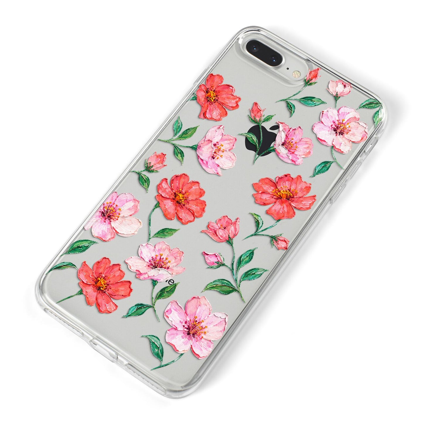 Coral Muse iPhone 8 Plus Bumper Case on Silver iPhone Alternative Image