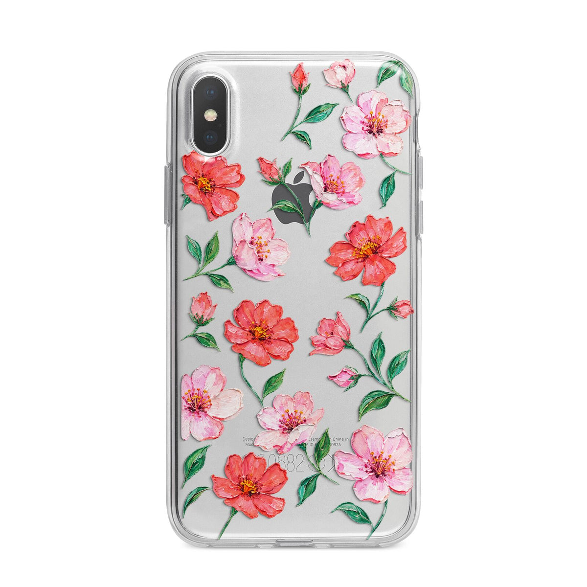 Coral Muse iPhone X Bumper Case on Silver iPhone Alternative Image 1