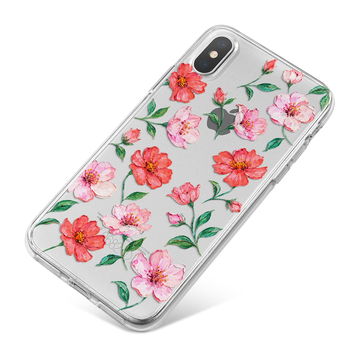 Coral Muse iPhone X Bumper Case on Silver iPhone