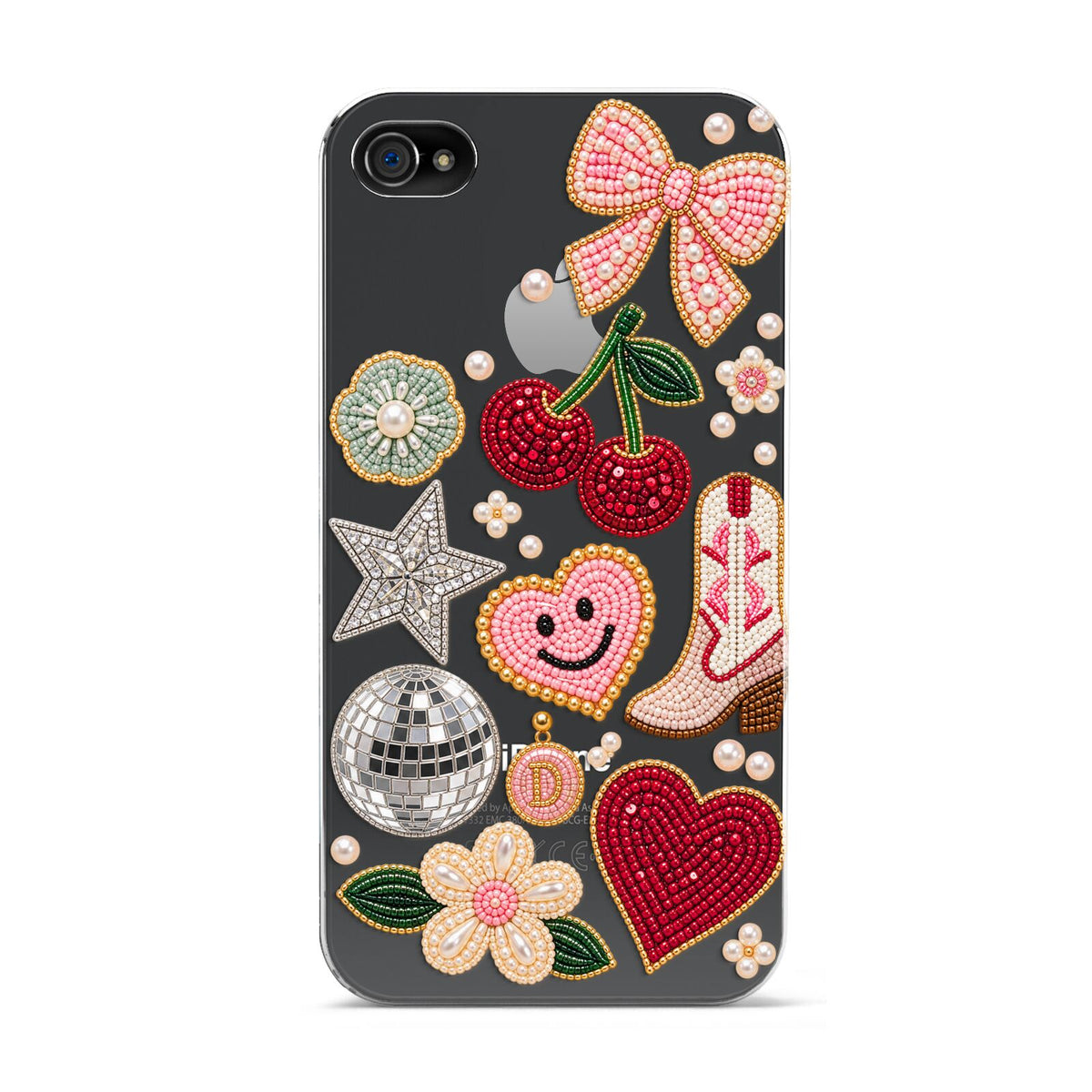 Cowgirl Keepsakes Beaded Charms Apple iPhone 4s Case
