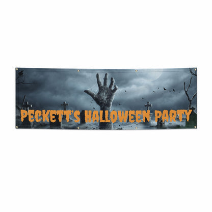 Custom Halloween 6x2 Banner