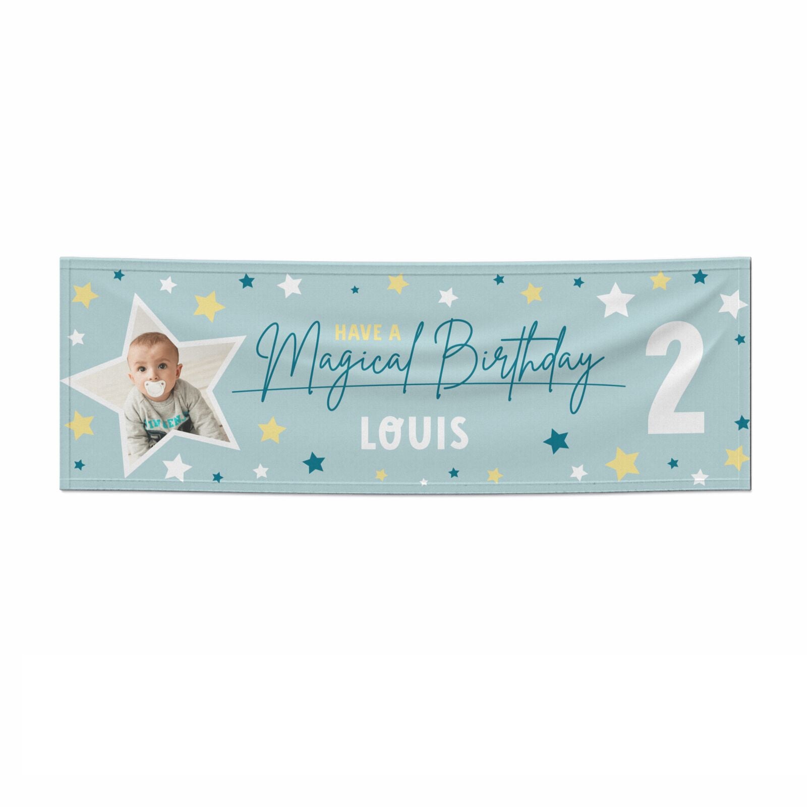 Custom Happy Birthday 3x1 Paper Banner