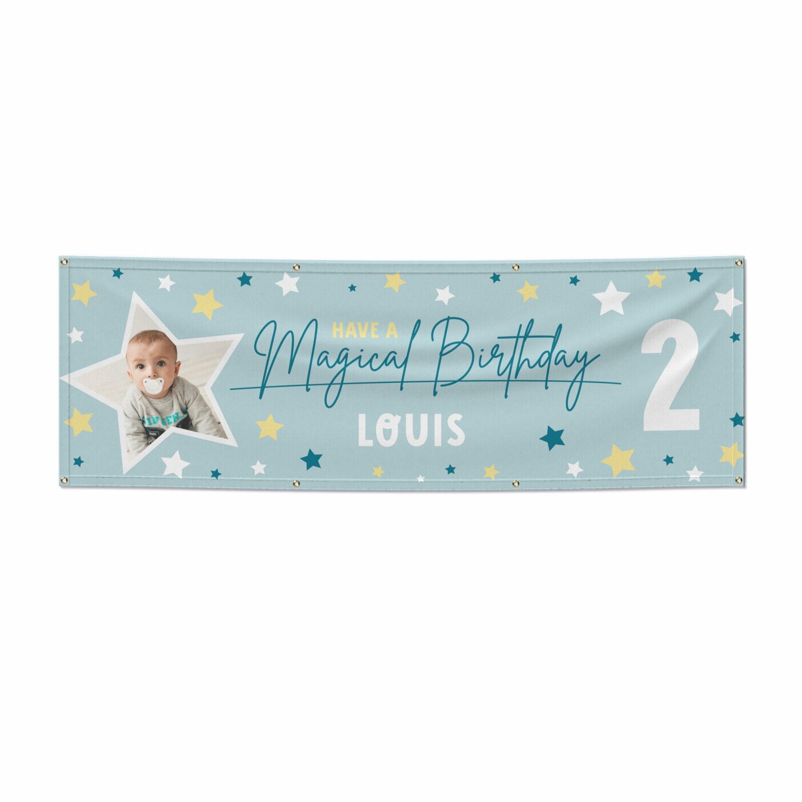 Custom Happy Birthday 6x2 Banner