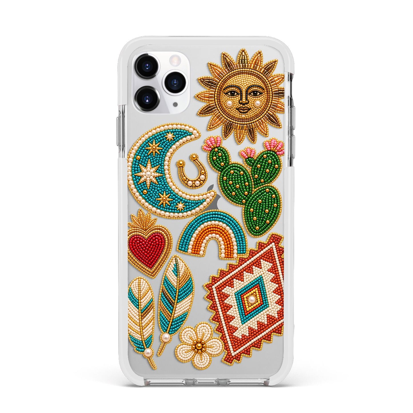 Desert Daydream Charms Apple iPhone 11 Pro Max in Silver with White Impact Case