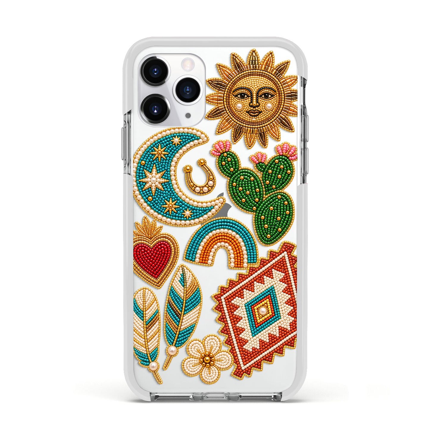 Desert Daydream Charms Apple iPhone 11 Pro in Silver with White Impact Case