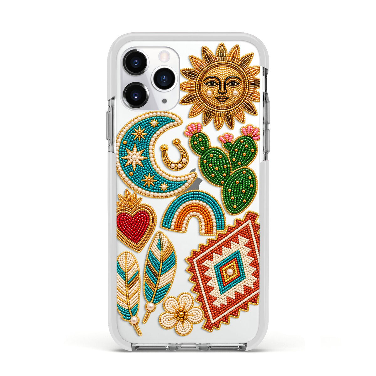 Desert Daydream Charms Apple iPhone 11 Pro in Silver with White Impact Case