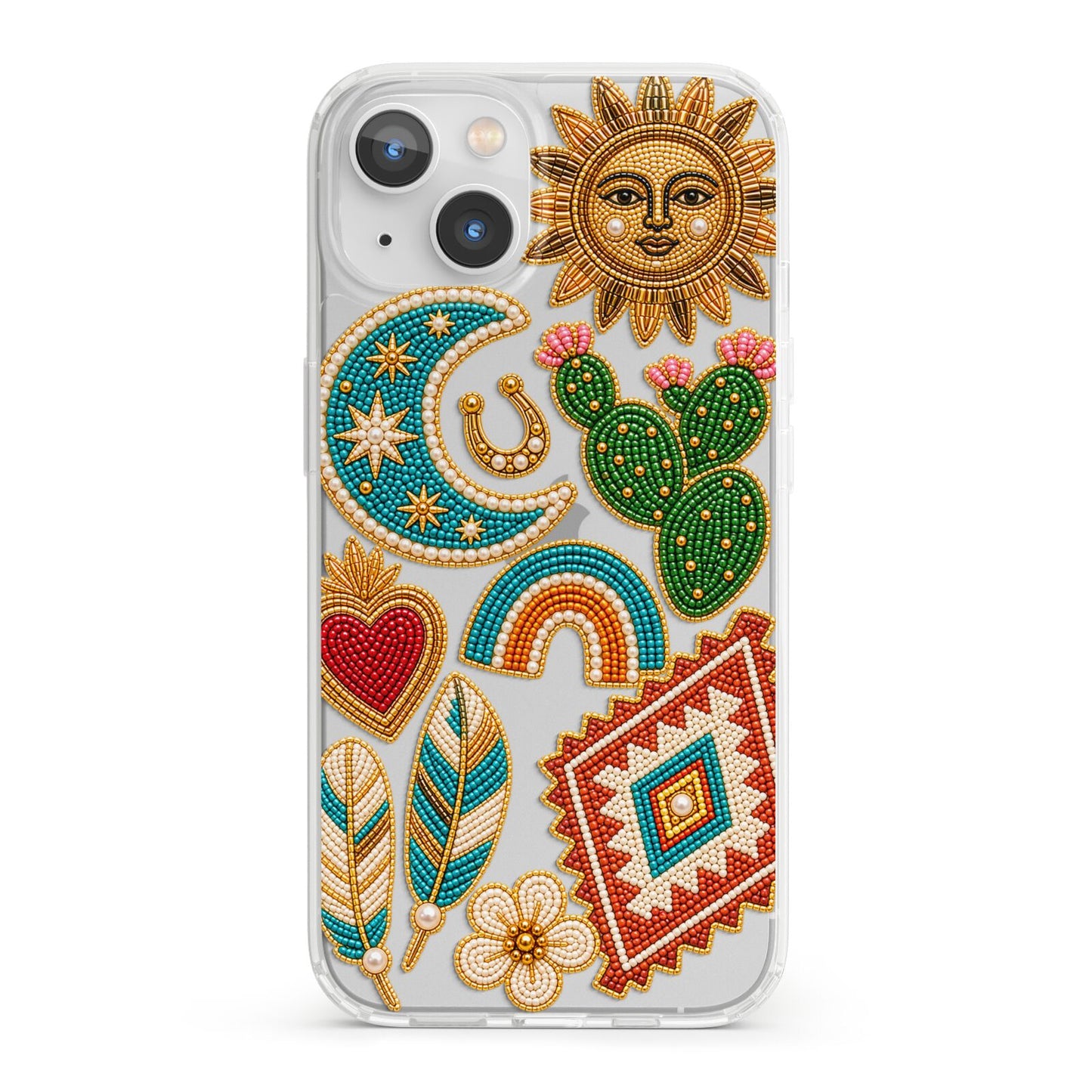 Desert Daydream Charms iPhone 13 Clear Bumper Case
