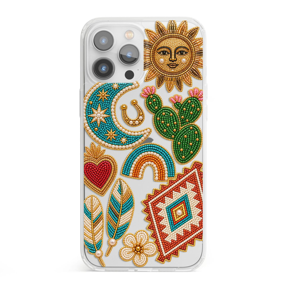 Desert Daydream Charms iPhone 13 Pro Max Clear Bumper Case