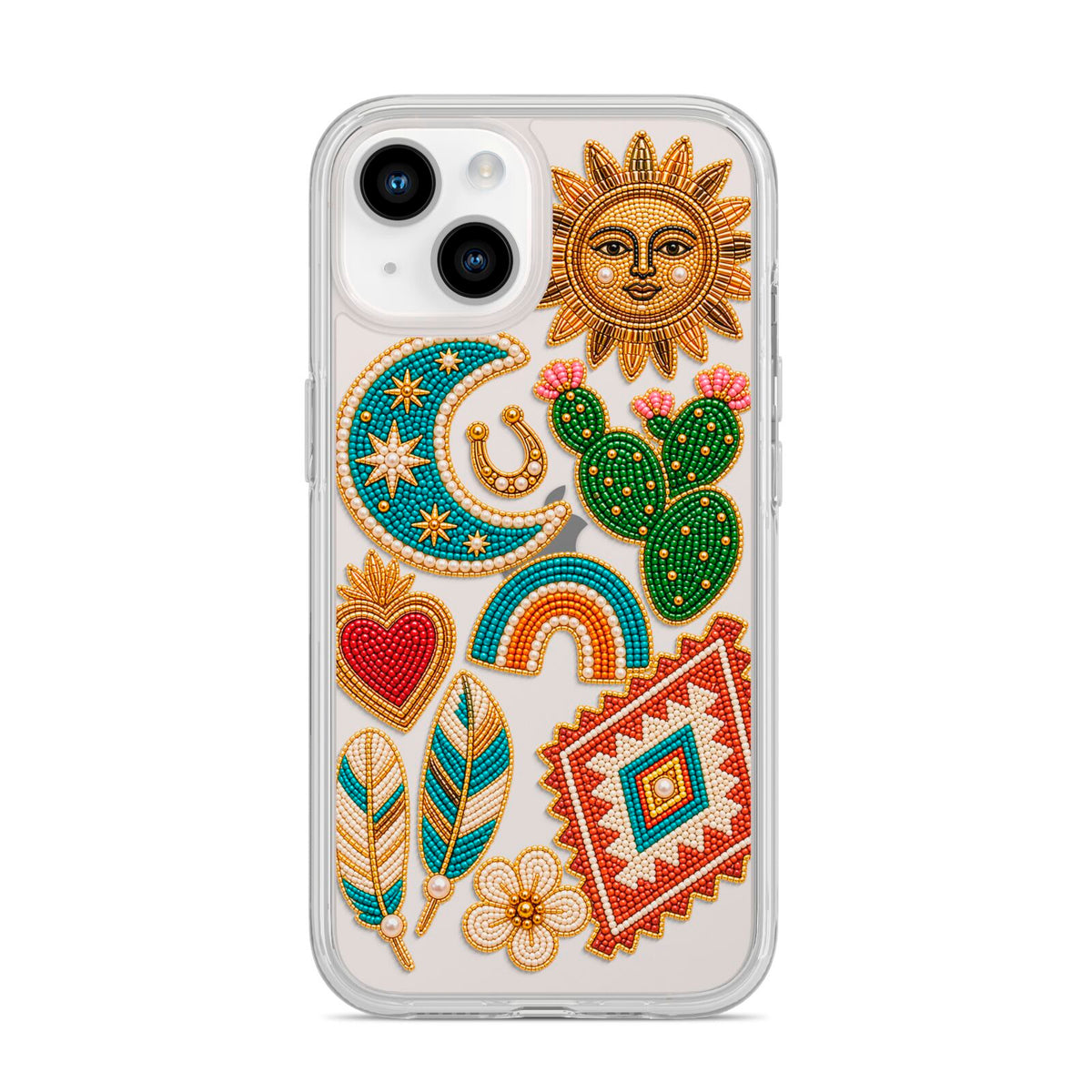 Desert Daydream Charms iPhone 14 Clear Tough Case Starlight