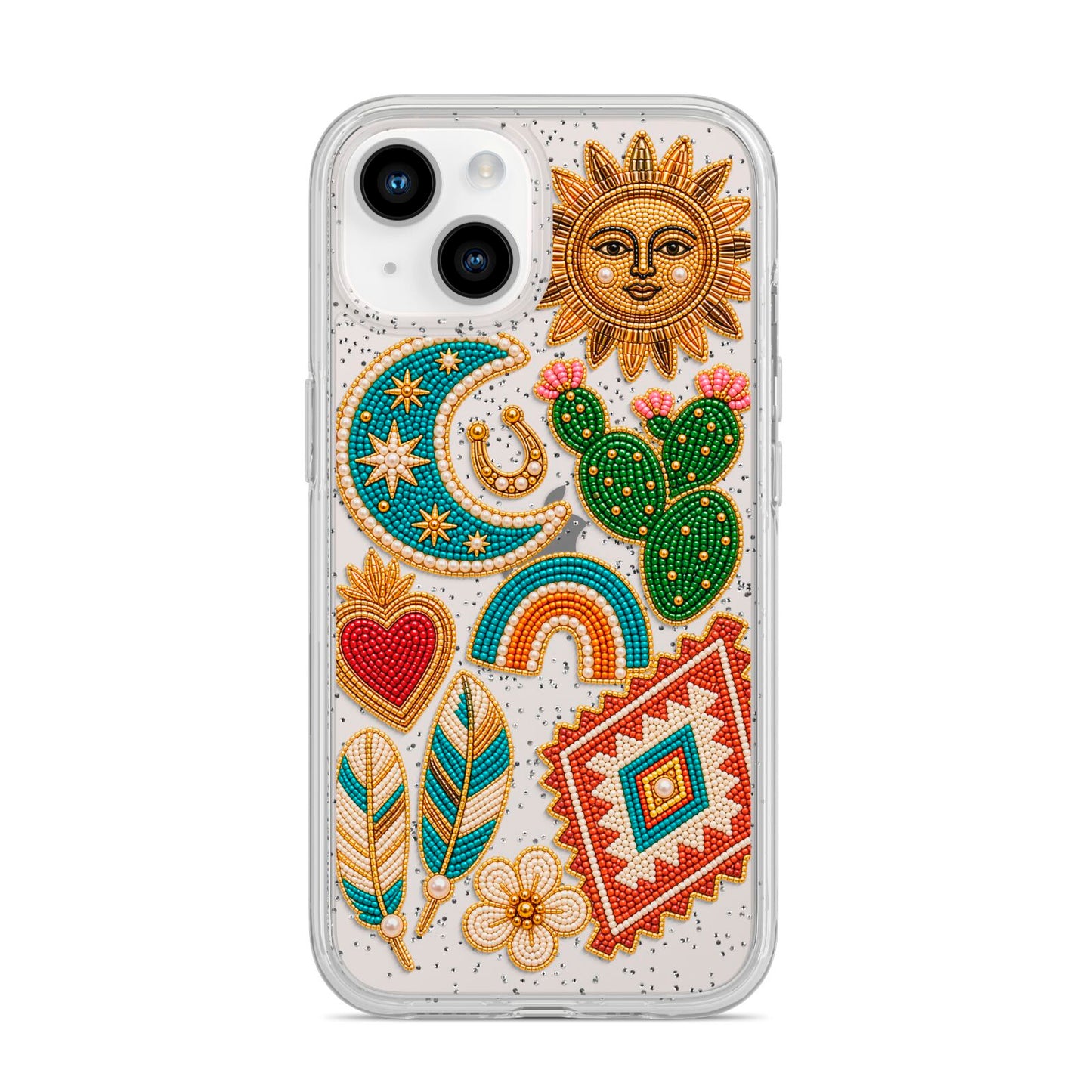Desert Daydream Charms iPhone 14 Glitter Tough Case Starlight
