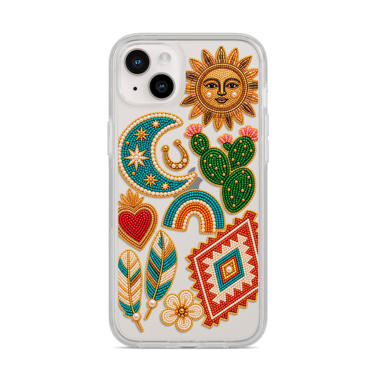 Desert Daydream Charms iPhone 14 Plus Clear Tough Case Starlight