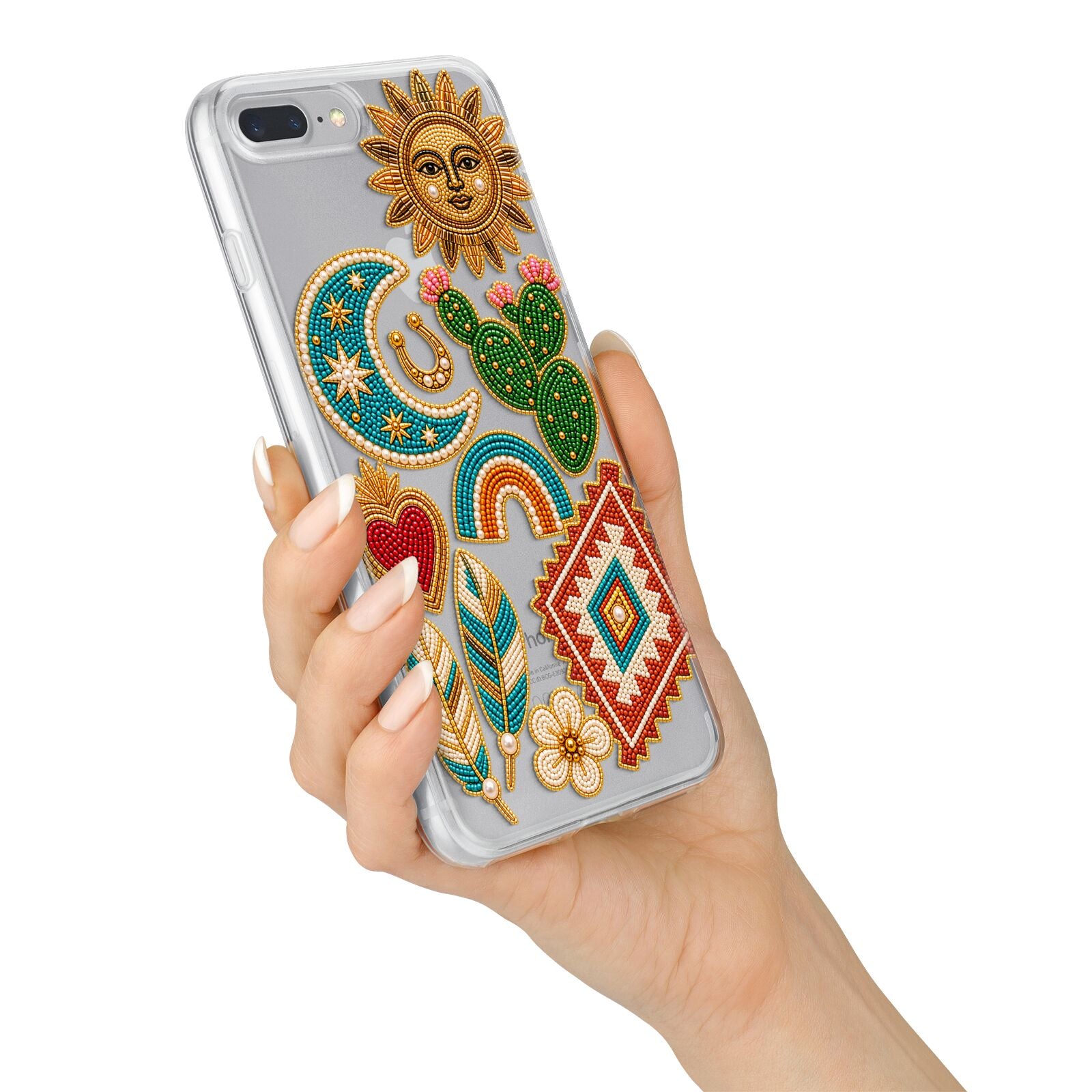 Desert Daydream Charms iPhone 7 Plus Bumper Case on Silver iPhone Alternative Image
