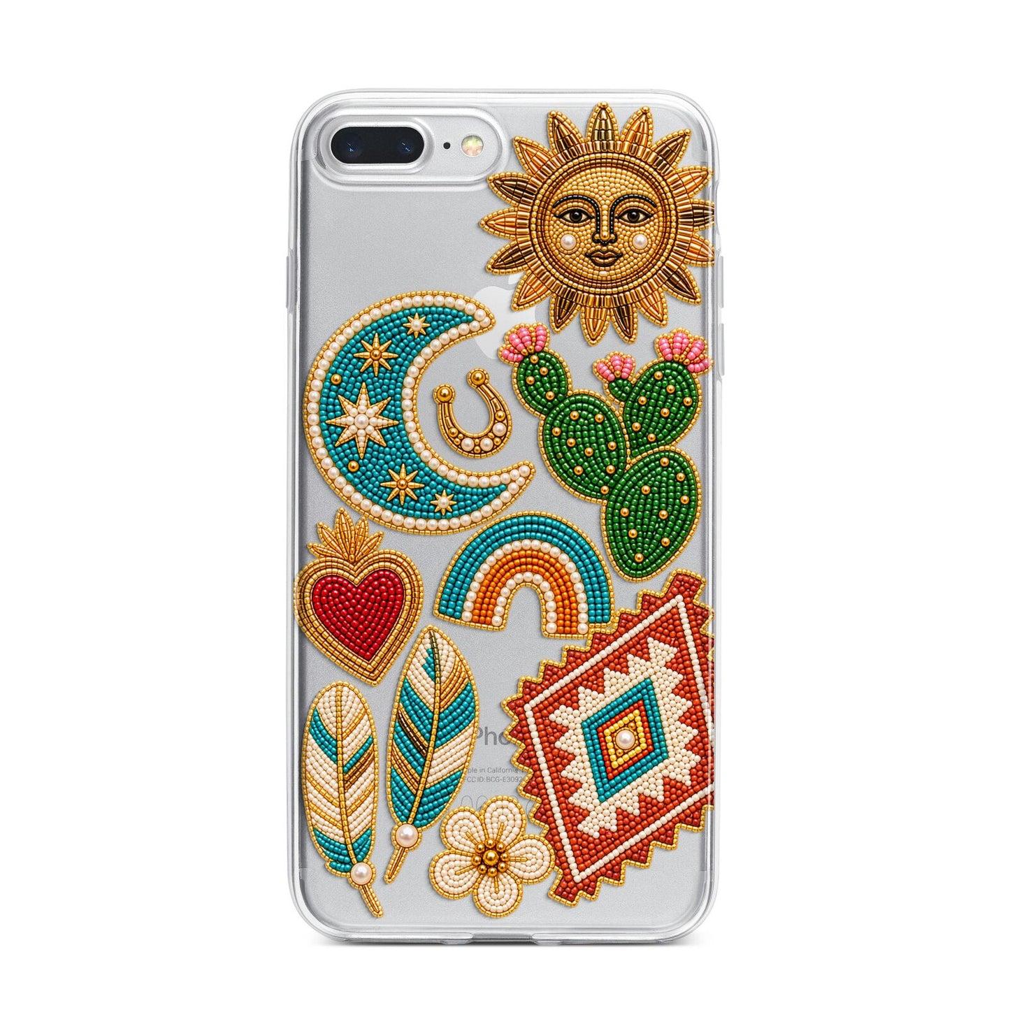Desert Daydream Charms iPhone 7 Plus Bumper Case on Silver iPhone