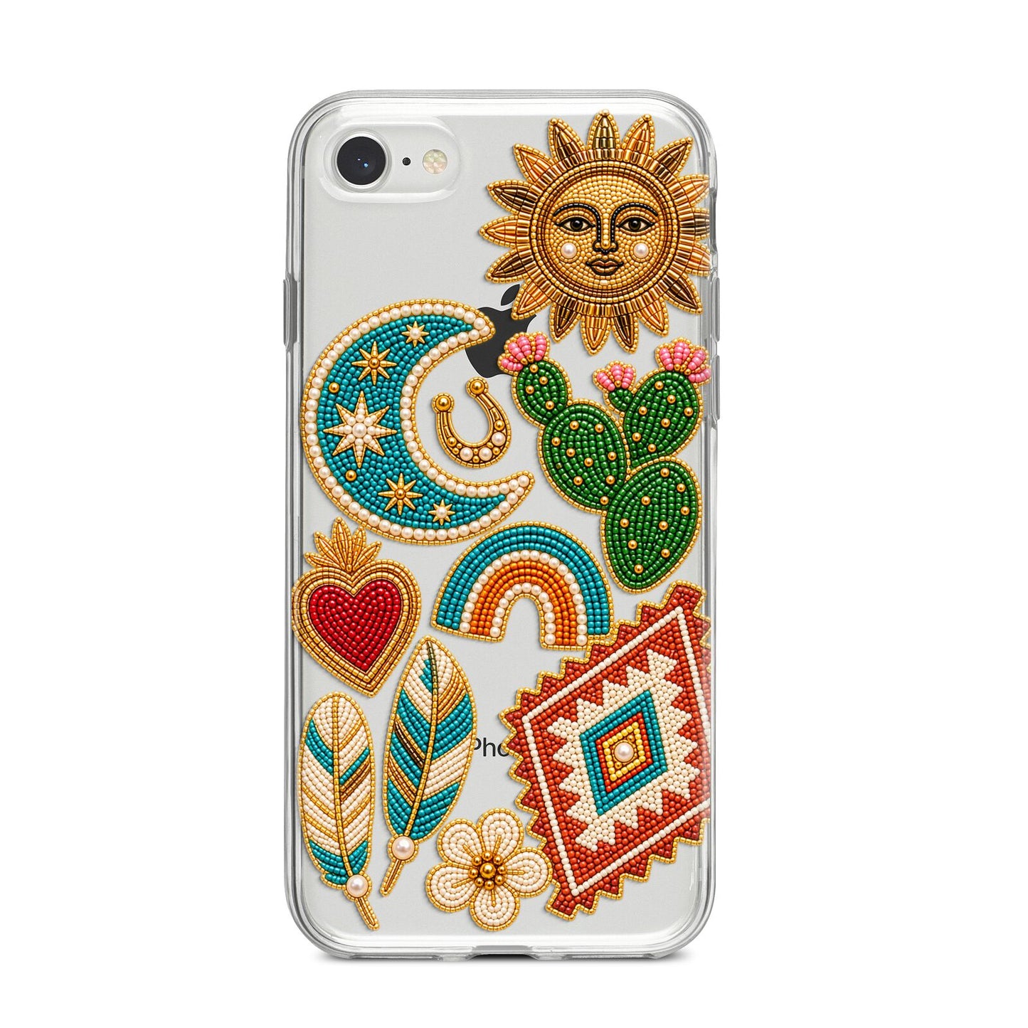 Desert Daydream Charms iPhone 8 Bumper Case on Silver iPhone
