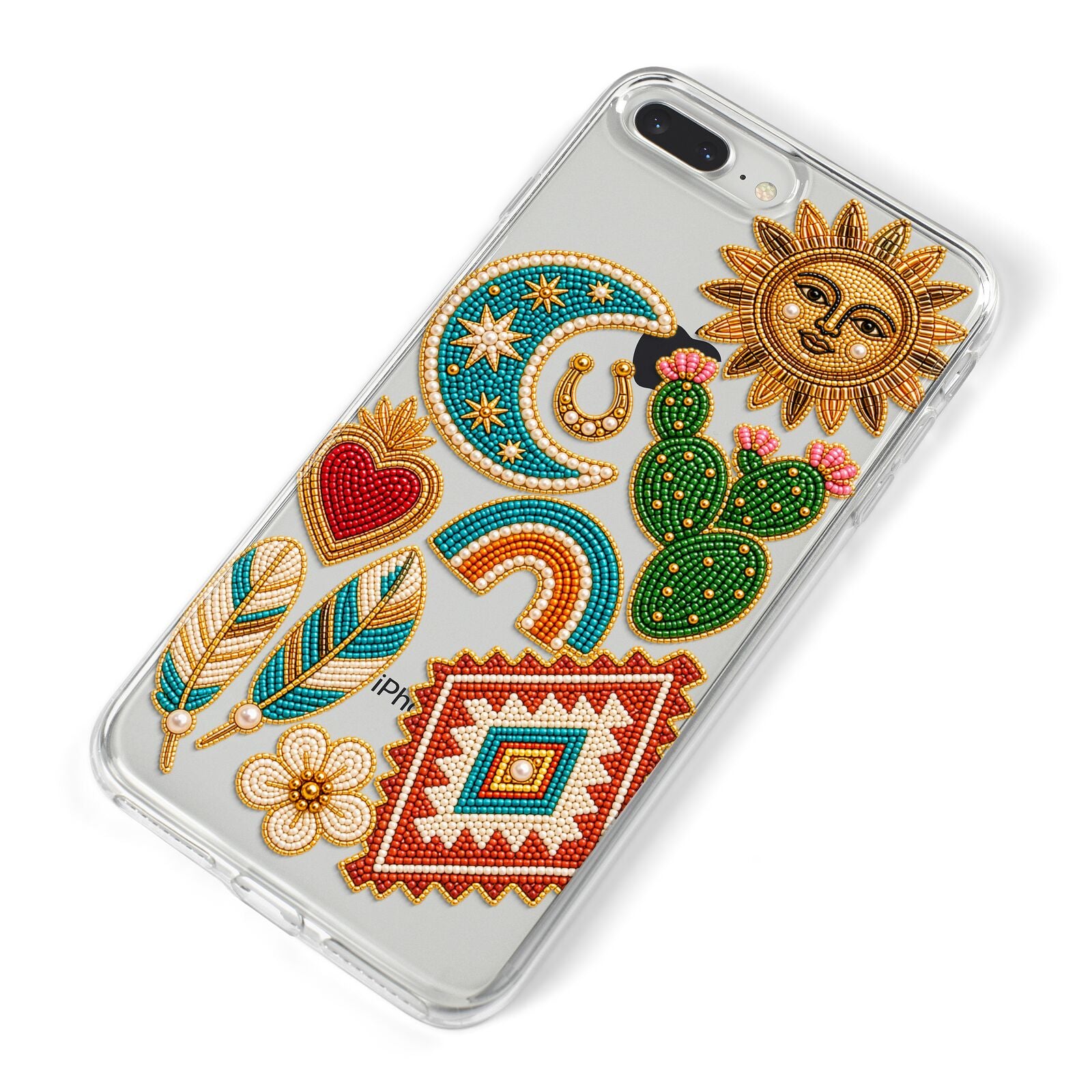 Desert Daydream Charms iPhone 8 Plus Bumper Case on Silver iPhone Alternative Image