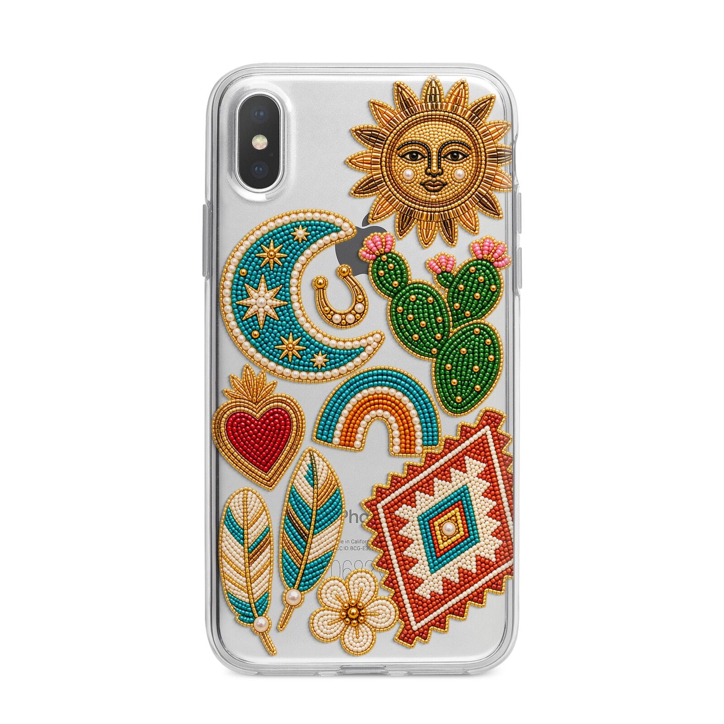 Desert Daydream Charms iPhone X Bumper Case on Silver iPhone Alternative Image 1