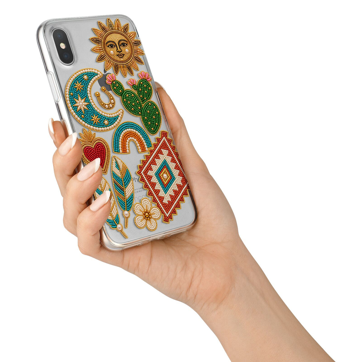 Desert Daydream Charms iPhone X Bumper Case on Silver iPhone Alternative Image 2