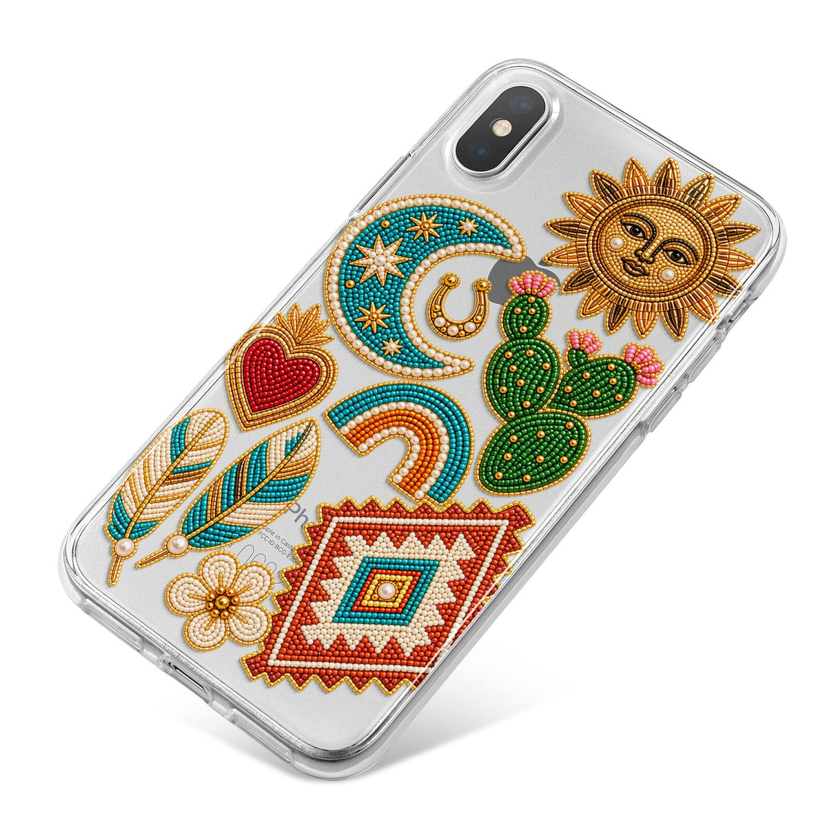 Desert Daydream Charms iPhone X Bumper Case on Silver iPhone