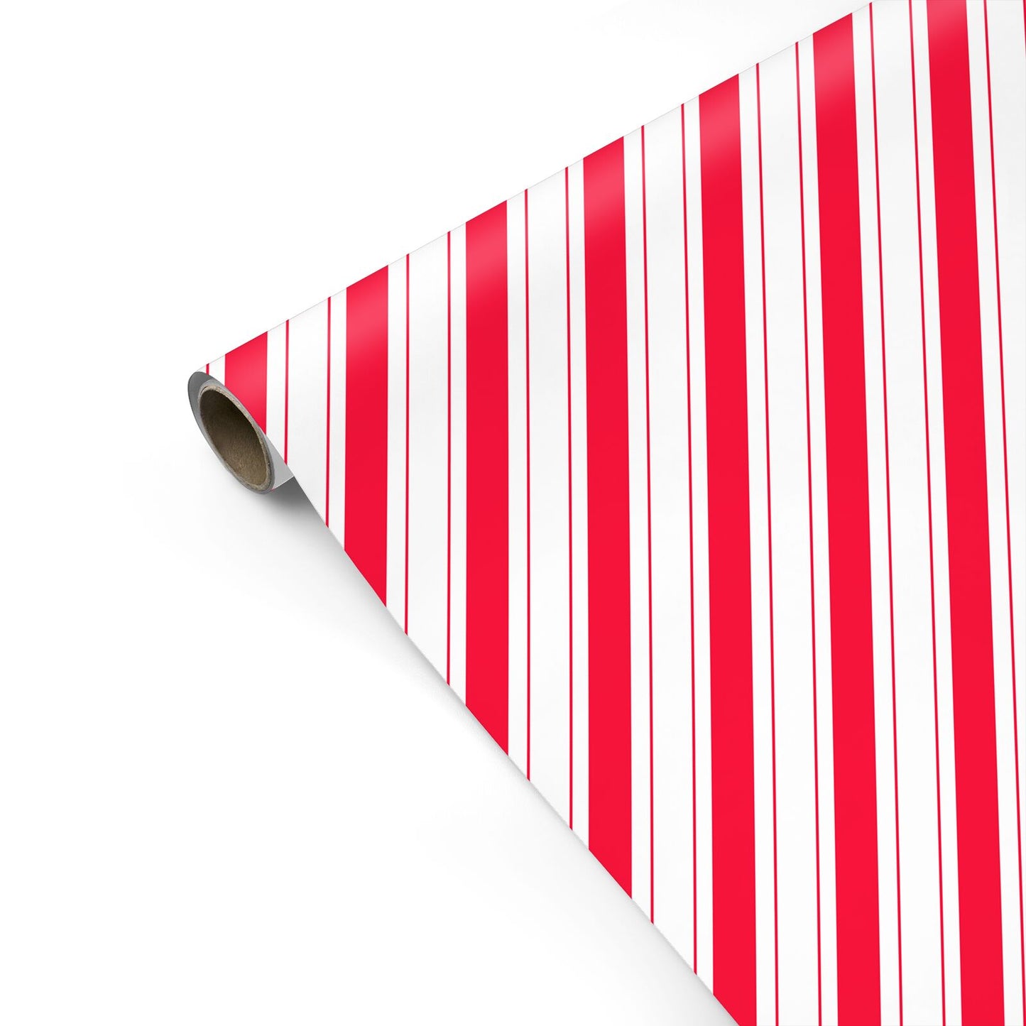 Diagonal Candy Cane Christmas Personalised Gift Wrap