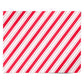 Diagonal Candy Cane Christmas Personalised Wrapping Paper Alternative