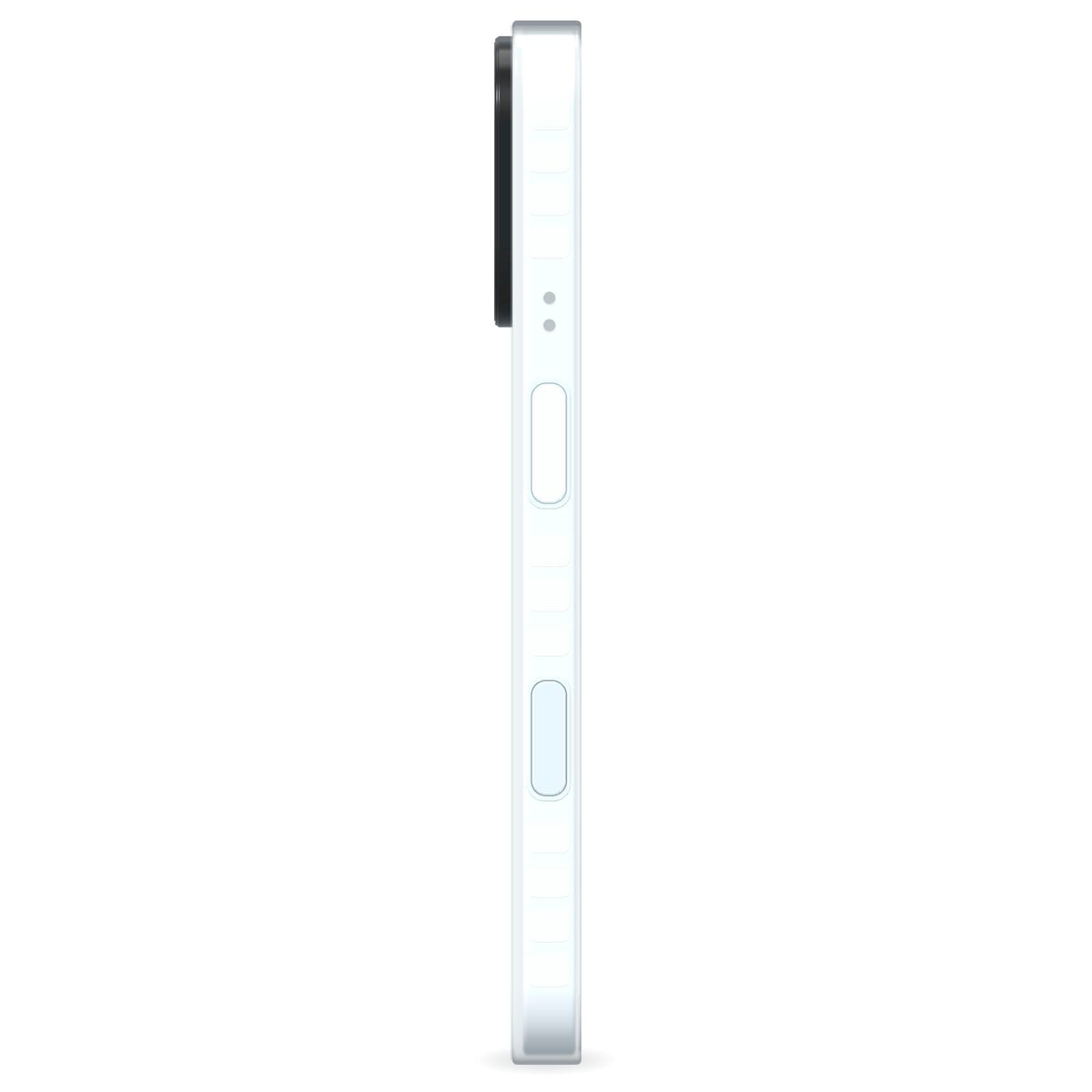 Dog Photo Face iPhone 18 Pro Black Impact Pre order Case Lateral Angle on Silver phone