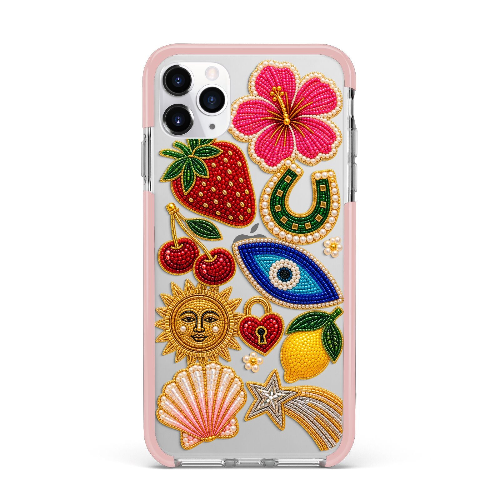 Dolce Fortune Charms iPhone 11 Pro Max Impact Pink Edge Case