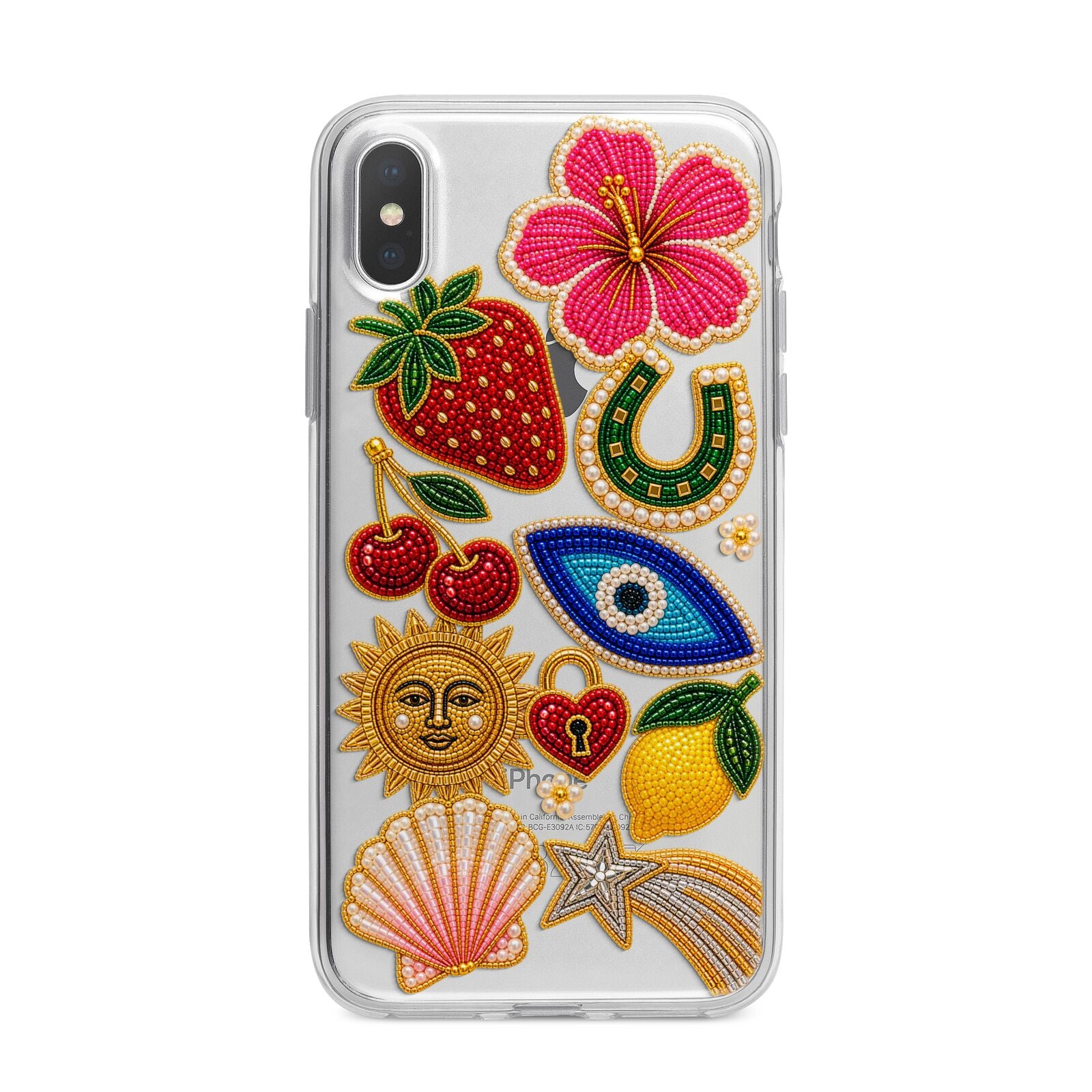 Dolce Fortune Charms iPhone X Bumper Case on Silver iPhone Alternative Image 1