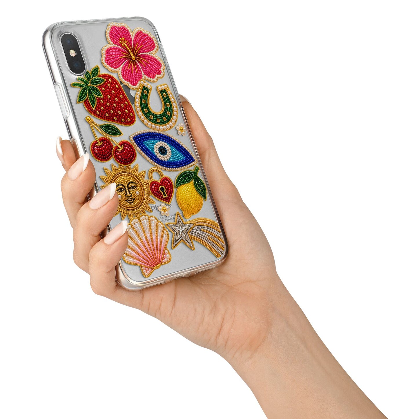 Dolce Fortune Charms iPhone X Bumper Case on Silver iPhone Alternative Image 2