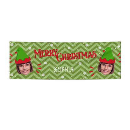 Elf Photo Face 6x2 Banner