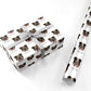 English Bulldog Icon with Name Personalised Wrapping Paper
