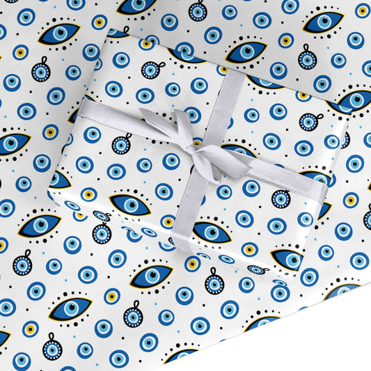 Evil Eye Protection Pattern Custom Wrapping Paper