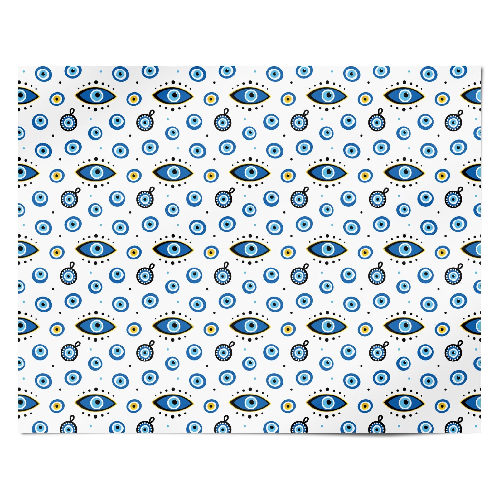 Evil Eye Protection Pattern Personalised Wrapping Paper Alternative