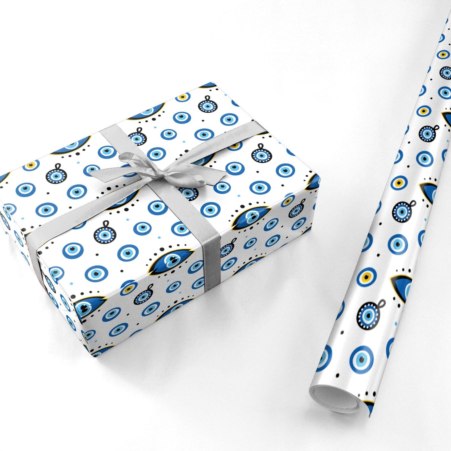Evil Eye Protection Pattern Personalised Wrapping Paper