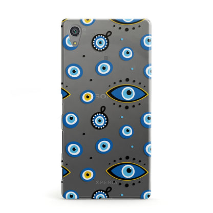 Evil Eye Protection Pattern Sony Xperia Case